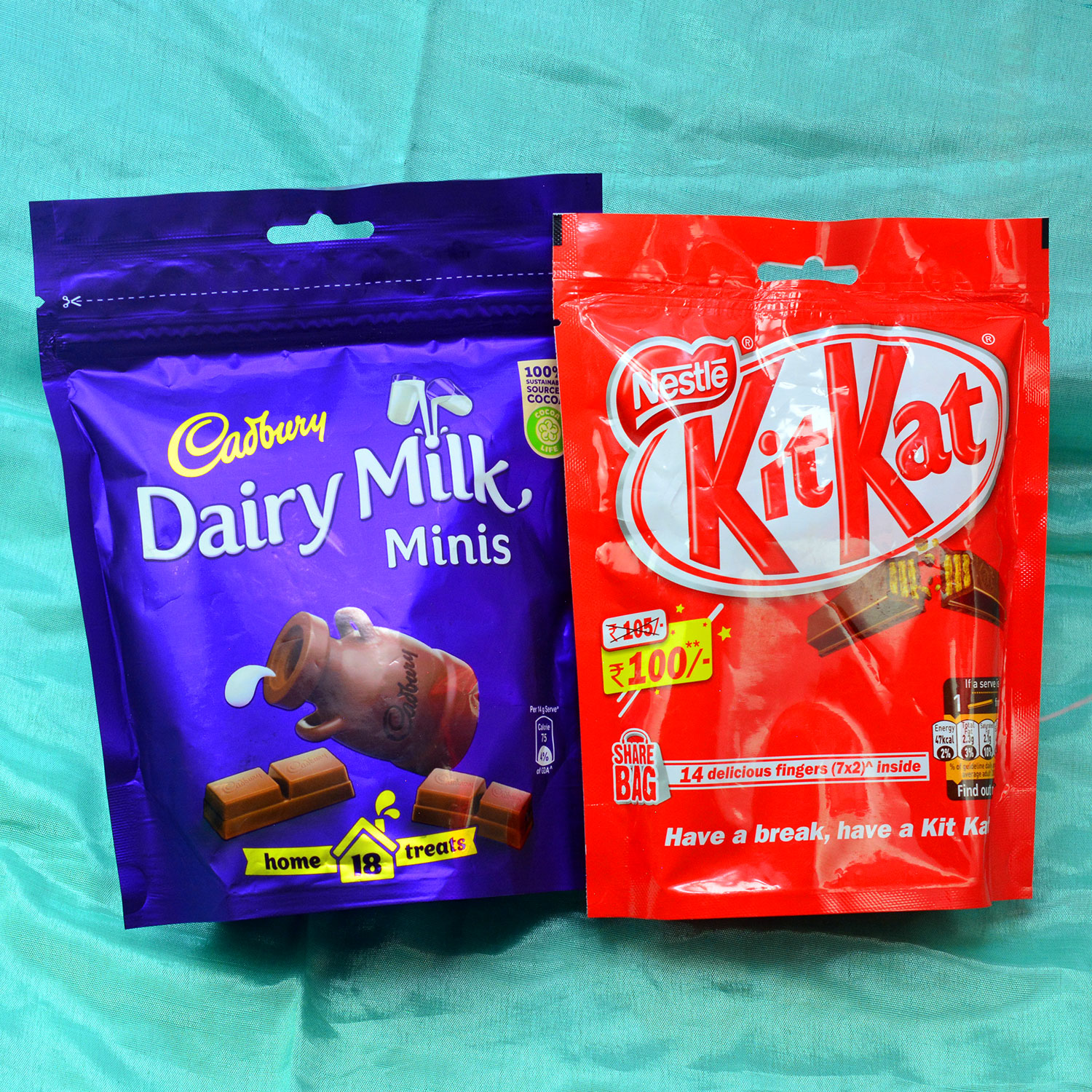 Tempting Dairy Milk Minis with Nestle Kit Kat Pack of Chocolates