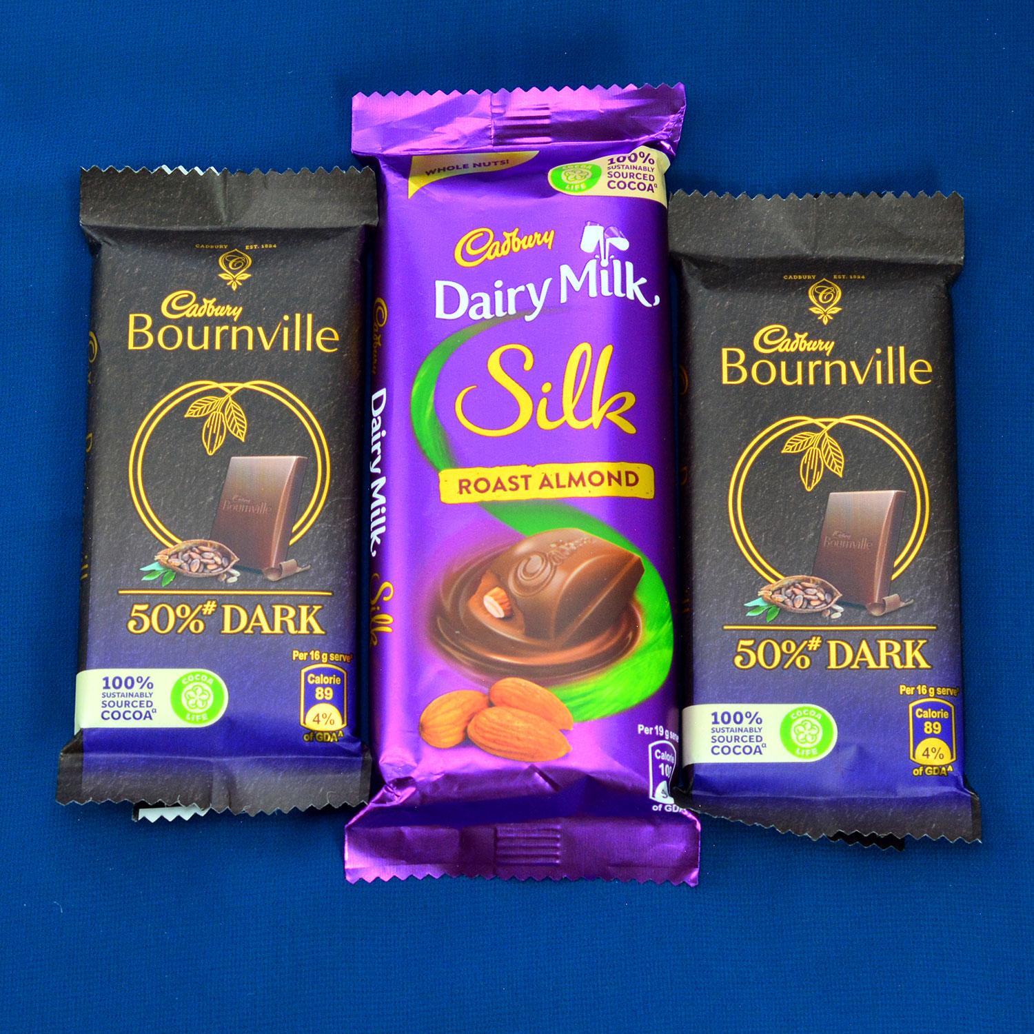2 Bournville with Dairy Milk Roasted Almonds