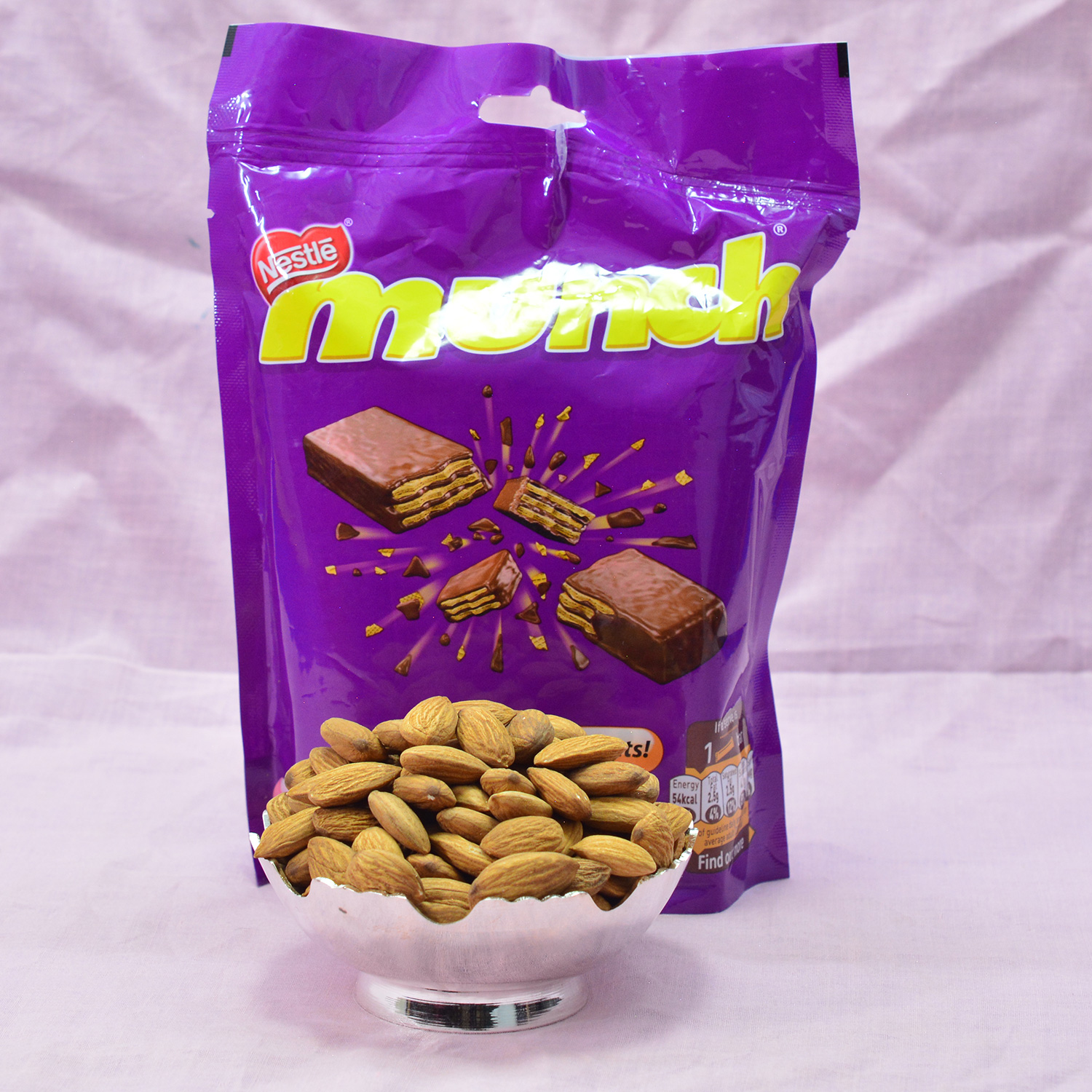 Pack of Munch Chocolates with Fresh Amazing Almonds - Badam