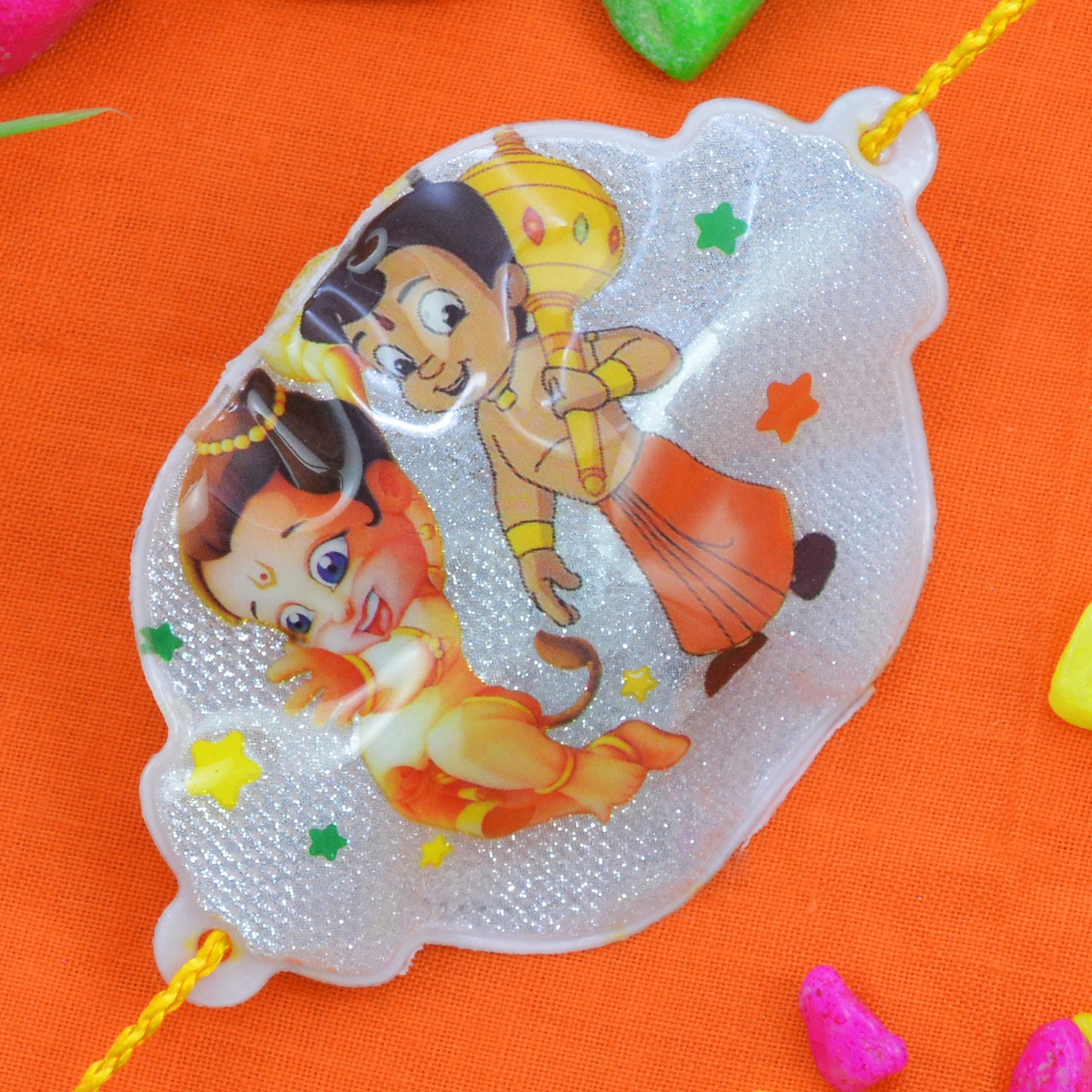Buy or send Muscular Chhota Bheem with Naughty Bal Hanuman Pair Kids Rakhi  Online