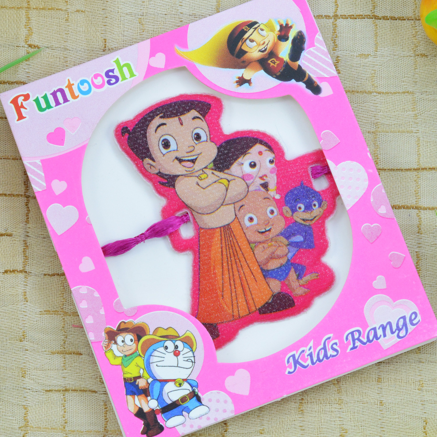 Chota Bheem with Chutki and Raju Cartoon Character Kids Rakhi