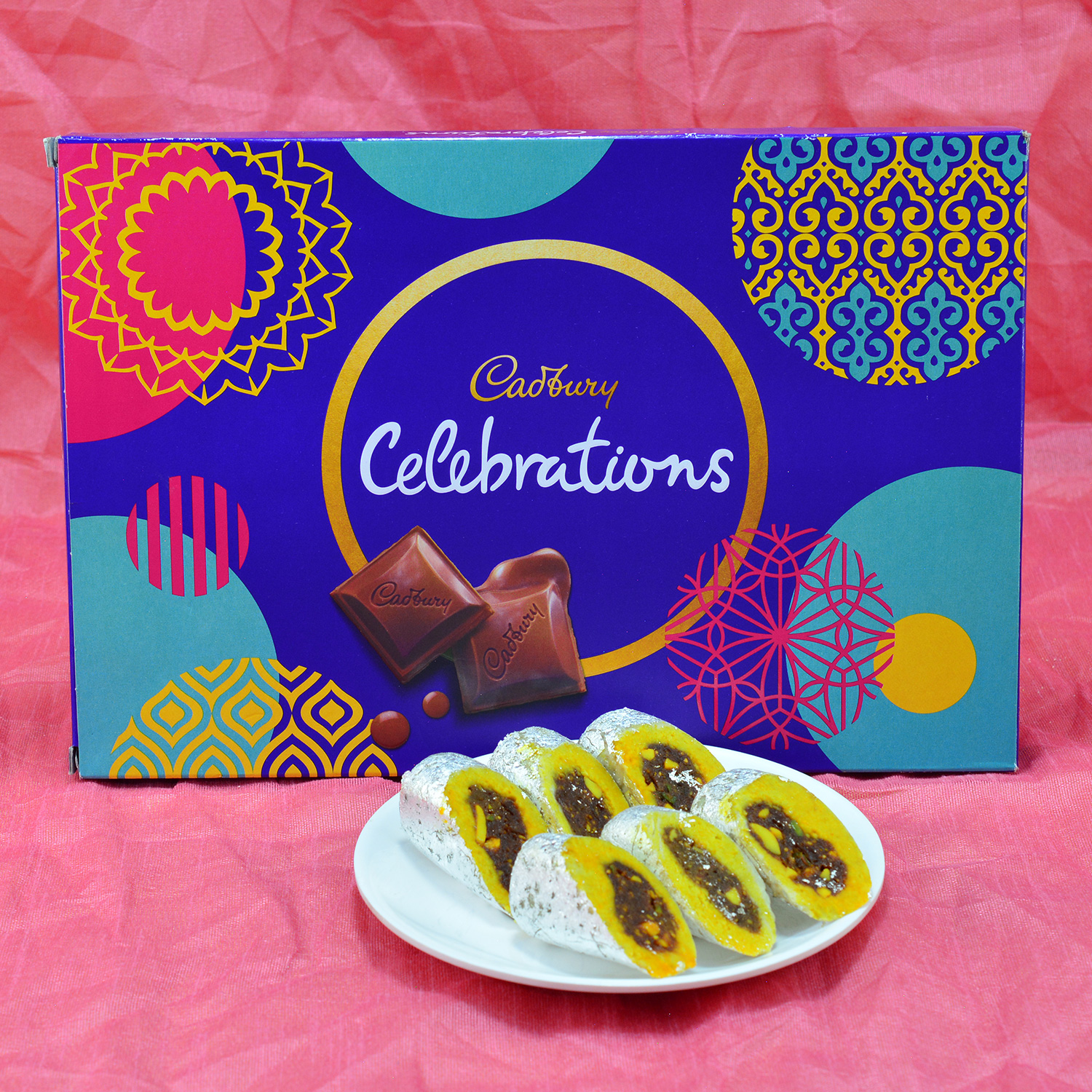 Seductive Kaju Rajbahar with Yummy Cadbury Celebrations Hamper