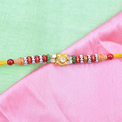 Different Color of Beads in Single Astounding Rakhi