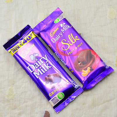 Dairy Milk Silk Fruits and Nut with Small Dairy Milk Pack