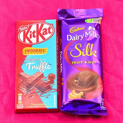 Mouth Watering Kit Kat Truffle and Dairy Milk Silk Fruit and Nut