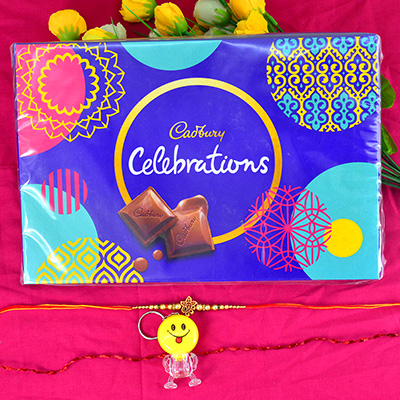 Kid and Bhaiya Rakhi with Cadbury Celebration Small Chocolate