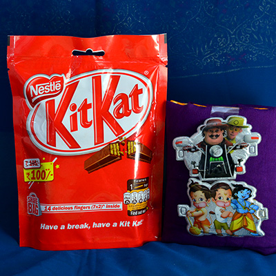Nestle Kitkat Chocolats Pack with 2 Kids Rakhis