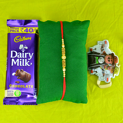 Dairy Milk Small Chocolate with Thread Bhai Rakhi and Kid Rakhi