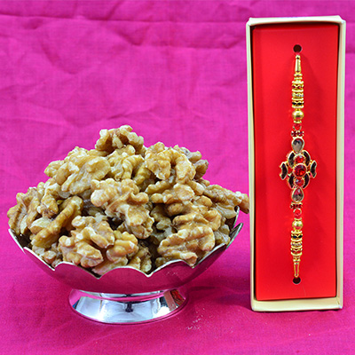 Walnuts Dry Fruit with Rakhi for Brother Amazing Looking Brother Rakhi