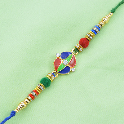 Colorful Awesome Looking Designer Rakhi for Brother