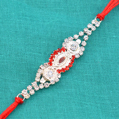 Fascinating Center Red Eye Decorated with Graceful Diamonds