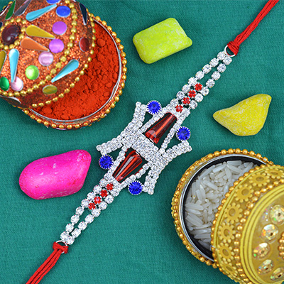 Amazing Diamonds Decorated with Prodigious Jewels in Silk Thread