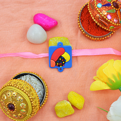 Candy Crush Game Candy Made Type Rakhi for Kids