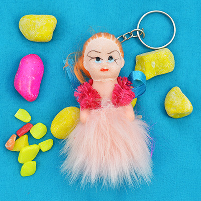 Barbie Doll Key Chain Kids Rakhi for Girls