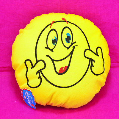 Yellow Color Soft Cool Emoji Pillow