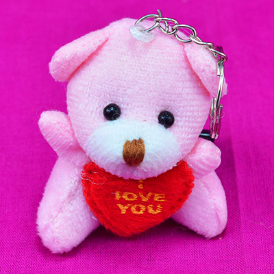 Cute Small Teddy Bear Key Chain Soft Toy for Kids