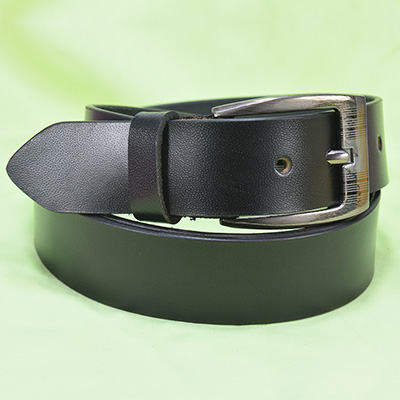 Polished Black Color Mens Belt