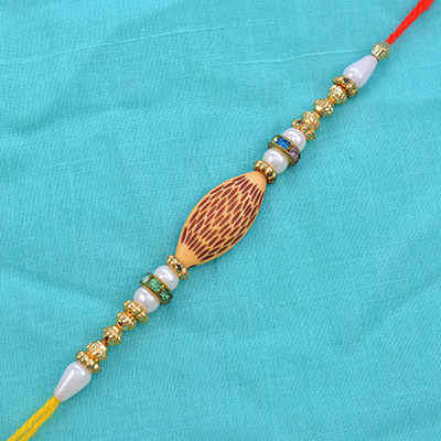 Eye-Catching Colorful Beads in Moli Rakhi