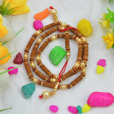 Awesome Eye-Catching Multicolor Pearls Garland with Silk Thread