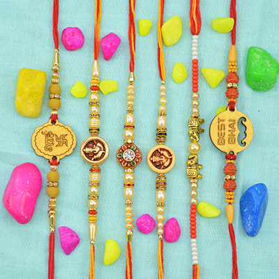 Gorgeous Collective 6 Brother Rakhis for Best Brothers