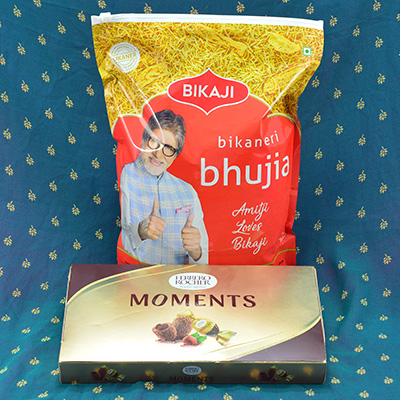 Luscious Ferrero Rocher Moments with scathing Bikaji Bikaner Bhujia