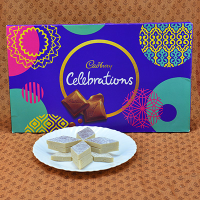 Savory Cadbury Celebrations with Delicious Kaju Katli Hamper