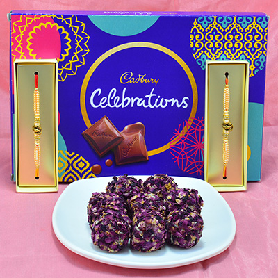Finger Licking Cadbury Celebrations with Delicious Kaju Rose Laddu and Amazing Rakhi Hamper