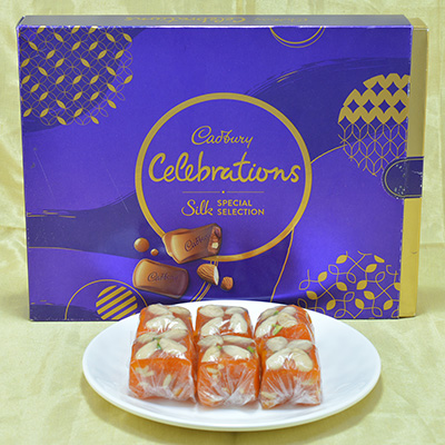 Palatable Karachi Halwa with Delicious Cadbury Celebrations Hamper